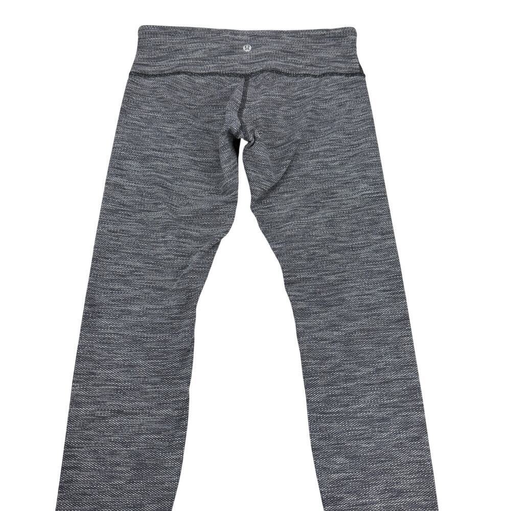 LULULEMON Wunder Under Pant Size 6 Coco Pique Black White / Black - Picture 9 of 11